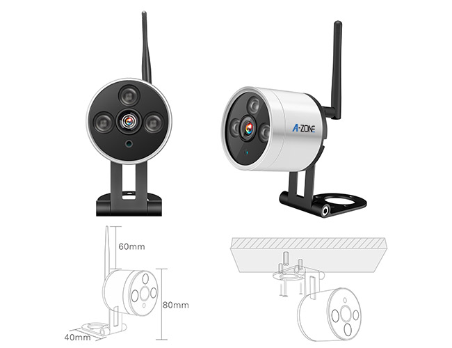Mini plug and play inalámbrico externo de la red de la bala del metal de la cámara CCTV
