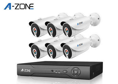 Sistema de la cámara de seguridad de la definición de los equipos 2MP de la cámara CCTV del IP del canal del telecontrol 6 alto
